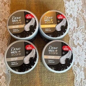Dove Men + Care Body & Face Scrub 3.5oz Lump O' Charcoal Limited Edition Holiday